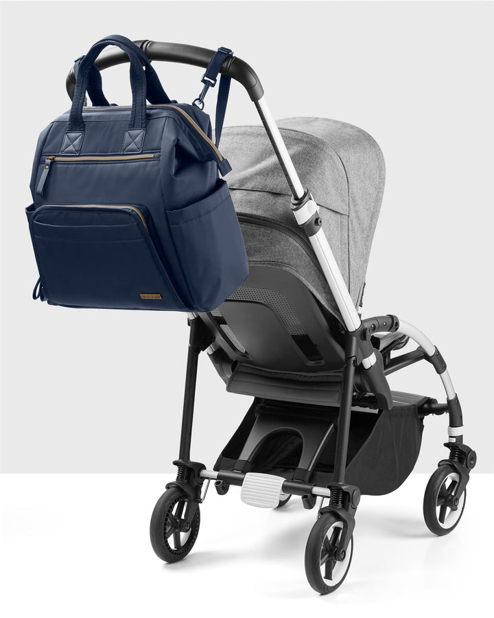 Skip Hop Mainframe Wide Open Backpack Diaper Bag Diaper Bags Navy - Image 34