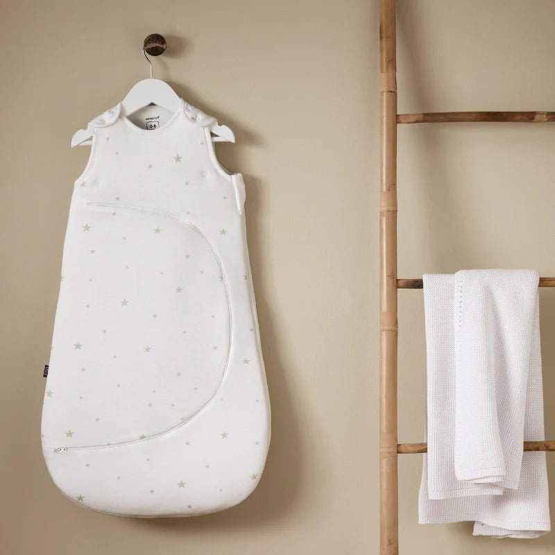 SnuzPouch Sleeping Bag White Stars/Grey - Image 6