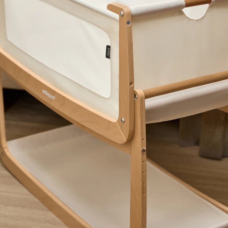 SnuzPod5 Bedside Bassinet bassinets Natural - Image 22