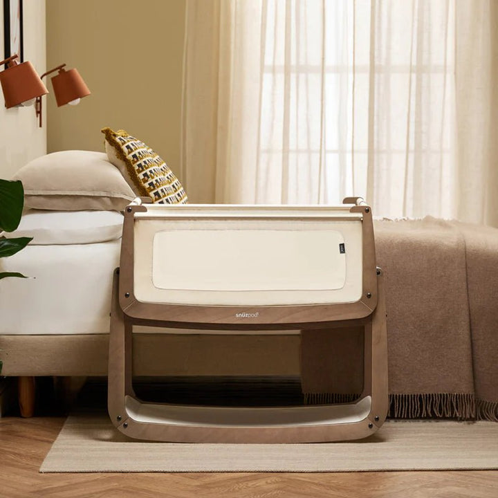 SnuzPod5 Bedside Bassinet bassinets Walnut - Image 34