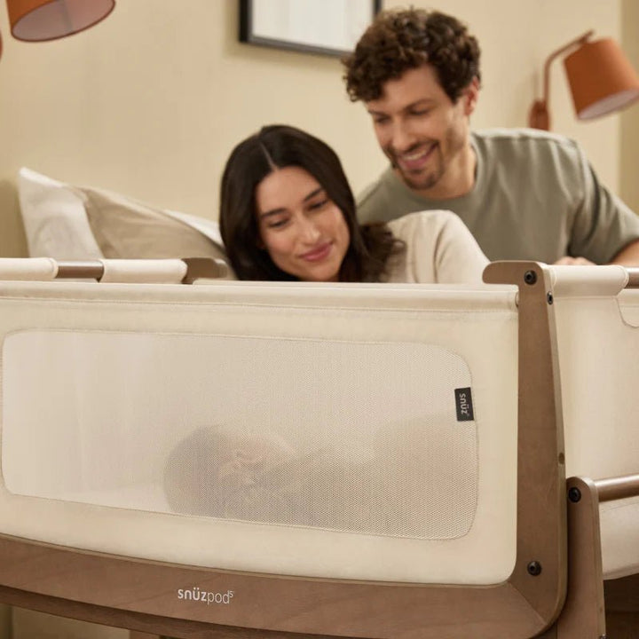 SnuzPod5 Bedside Bassinet bassinets Walnut - Image 33