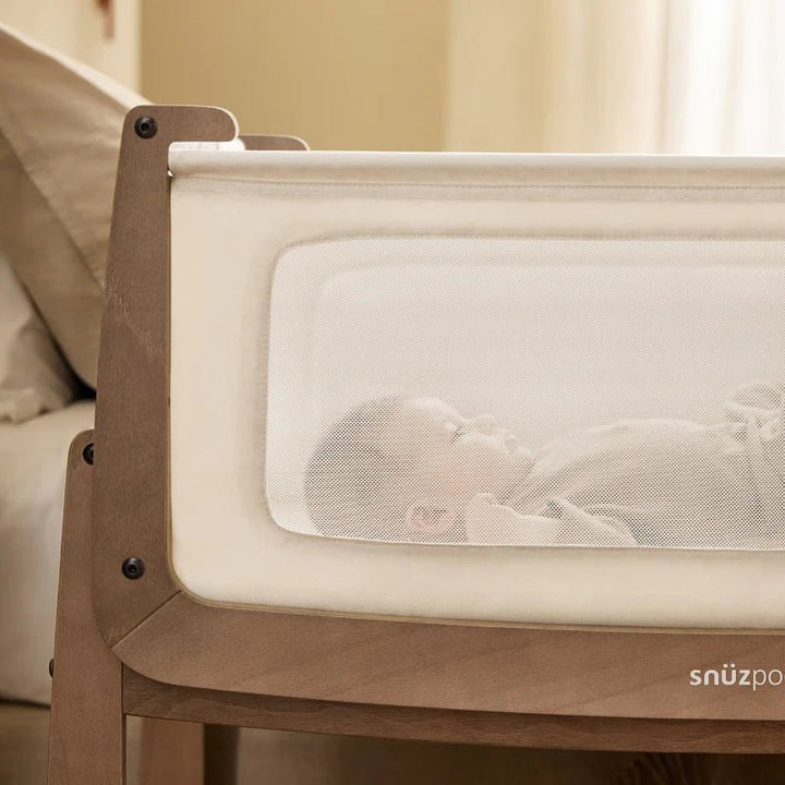 SnuzPod5 Bedside Bassinet bassinets Walnut - Image 32