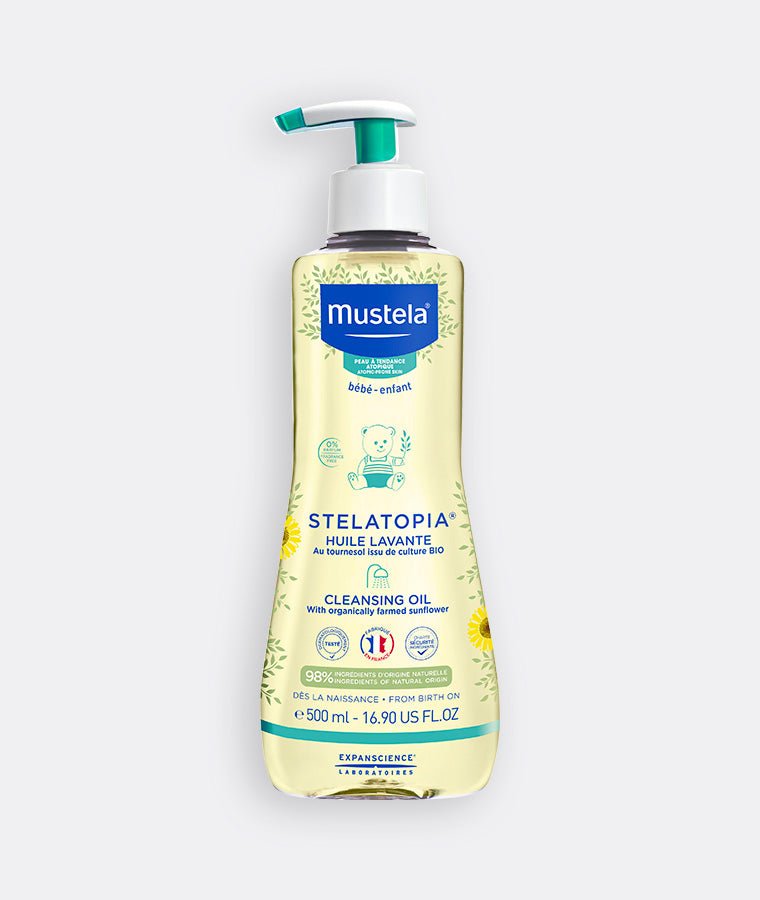 Mustela Stelatopia cleansing oil with ORGANIC Sunflower