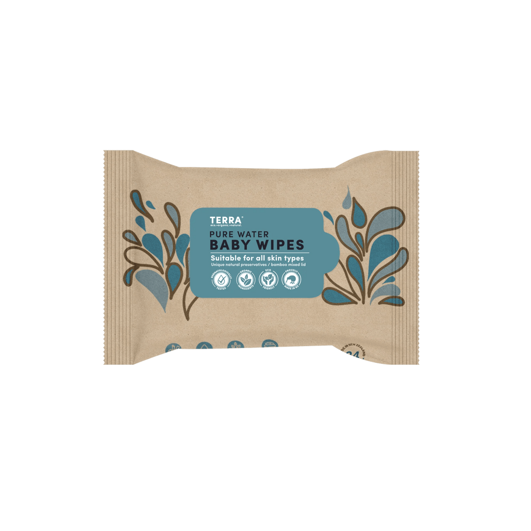 Terra Baby Terra Baby Wipes 24 Pk NZ Water Soaps, lotions & Wipes