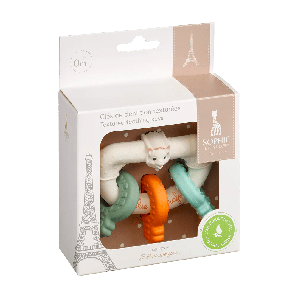 Vulli Sophie La Girafe Portachiavi Musicale Con Sonaglio - Giocattolo Per Neonati, Multicolore, Età 3+ Mesi, Regalo Ideale Per Bambini