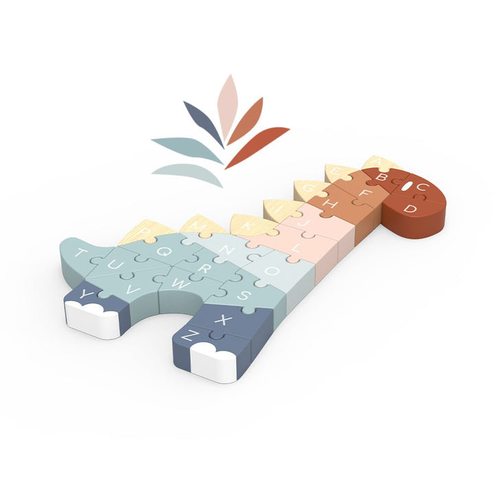 Speedy Monkey Speedy Monkey - ABC Dino Wooden Puzzle – Alphabet Learning Dinosaur Toy puzzles