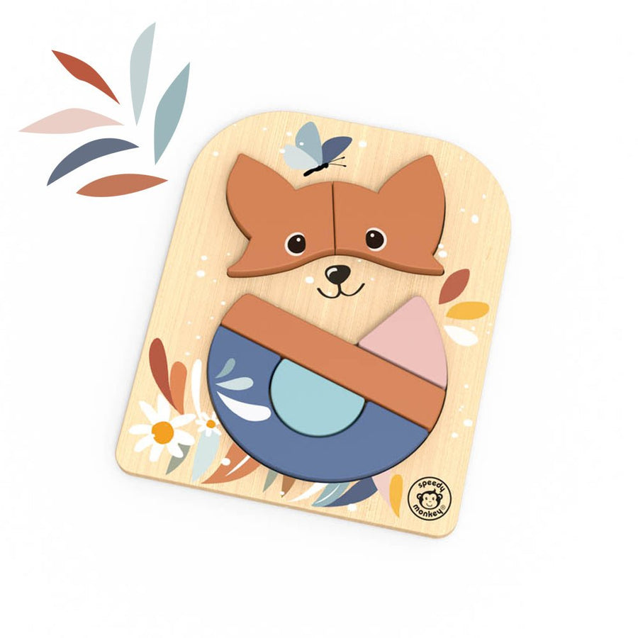 Speedy Monkey Speedy Monkey - Fox Puzzle Baby Activity Toys