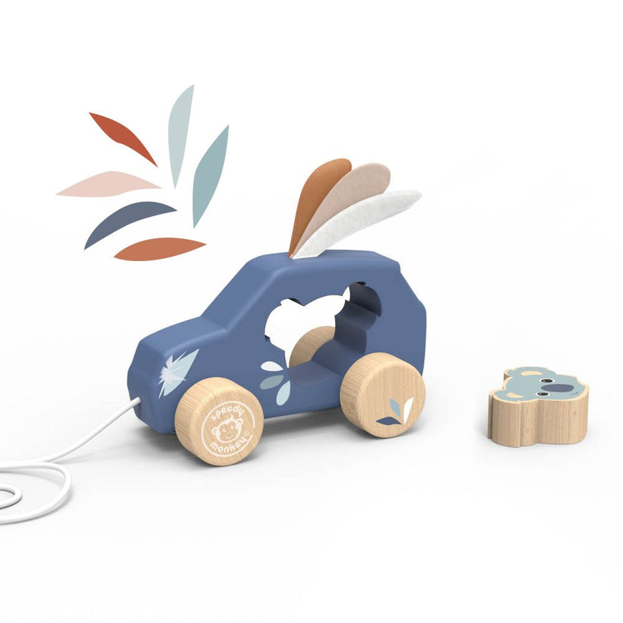 Speedy Monkey - Pull Along Car Baby Activity Toys - Image 1