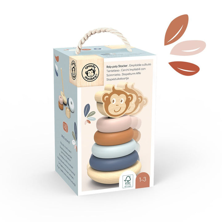 Speedy Monkey Speedy Monkey - Roly Poly Stacker Baby Activity Toys