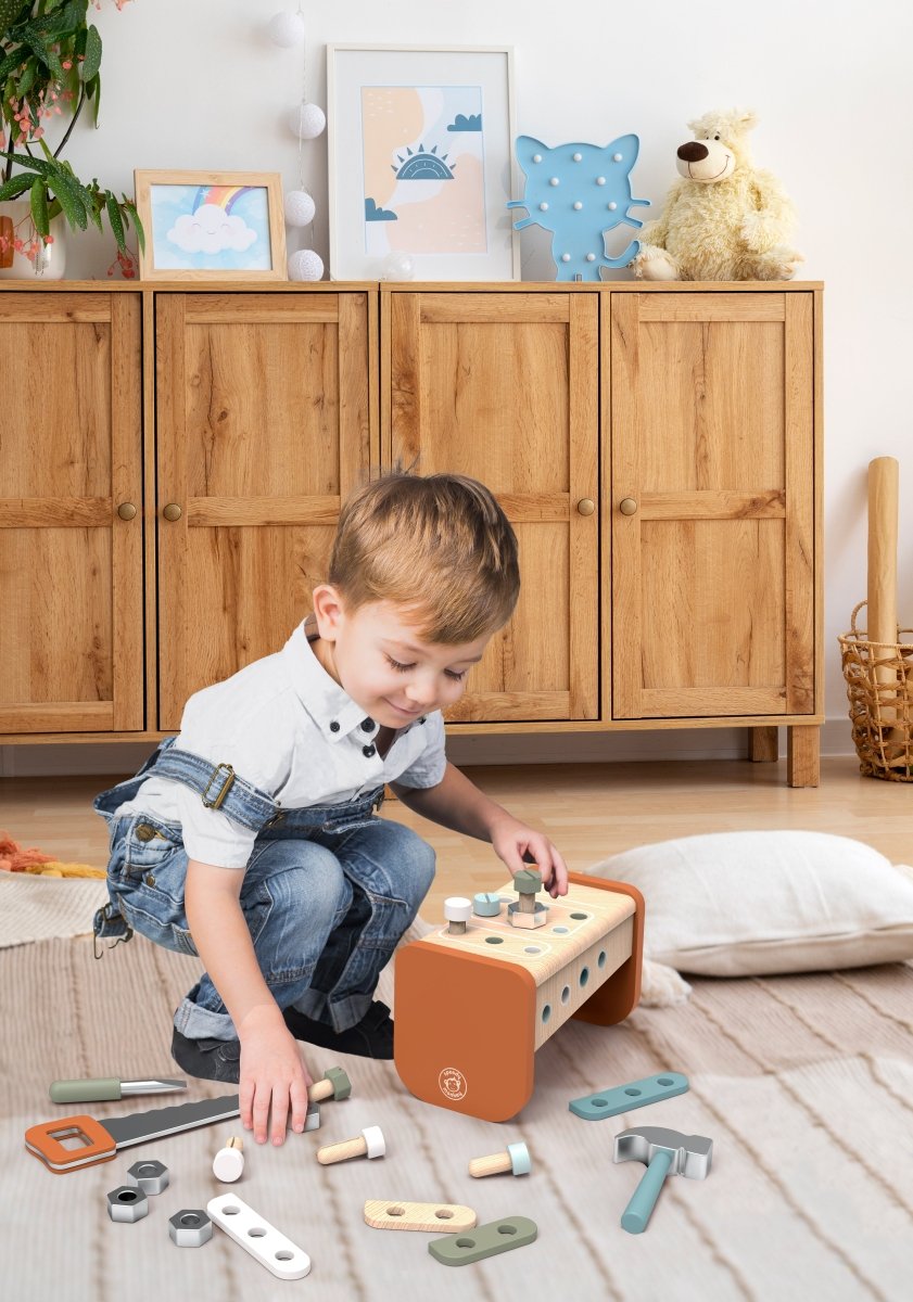Speedy Monkey - Tool Box – Workbench (2 in 1) Baby Activity Toys - Image 4