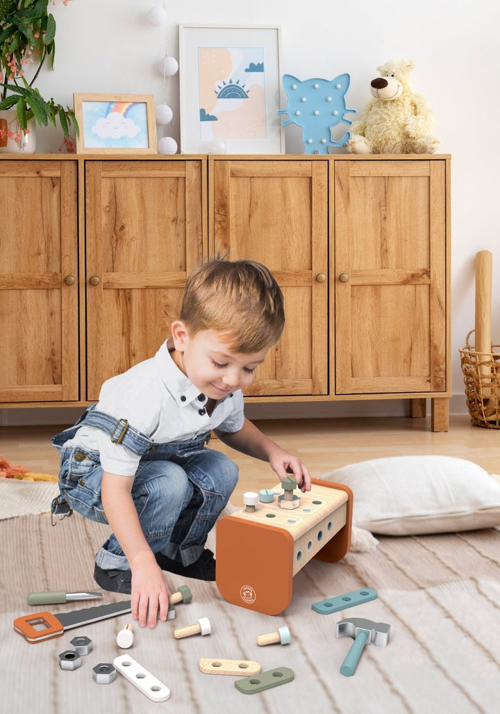 Speedy Monkey - Tool Box – Workbench (2 in 1) Baby Activity Toys - Image 4