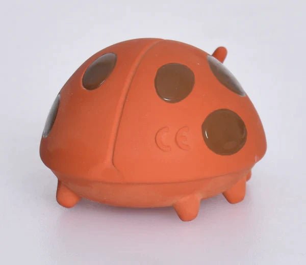 tikiri Ladybug Natural Rubber Teether Rattle & Bath Toy