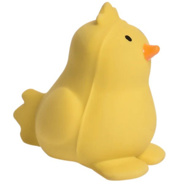 tikiri Tikiri - Chick - Organic Natural Rubber Rattle Teether & Bath Toy Pacifiers & Teethers
