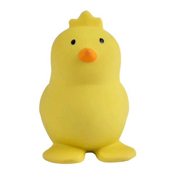 tikiri Tikiri - Chick - Organic Natural Rubber Rattle Teether & Bath Toy Pacifiers & Teethers