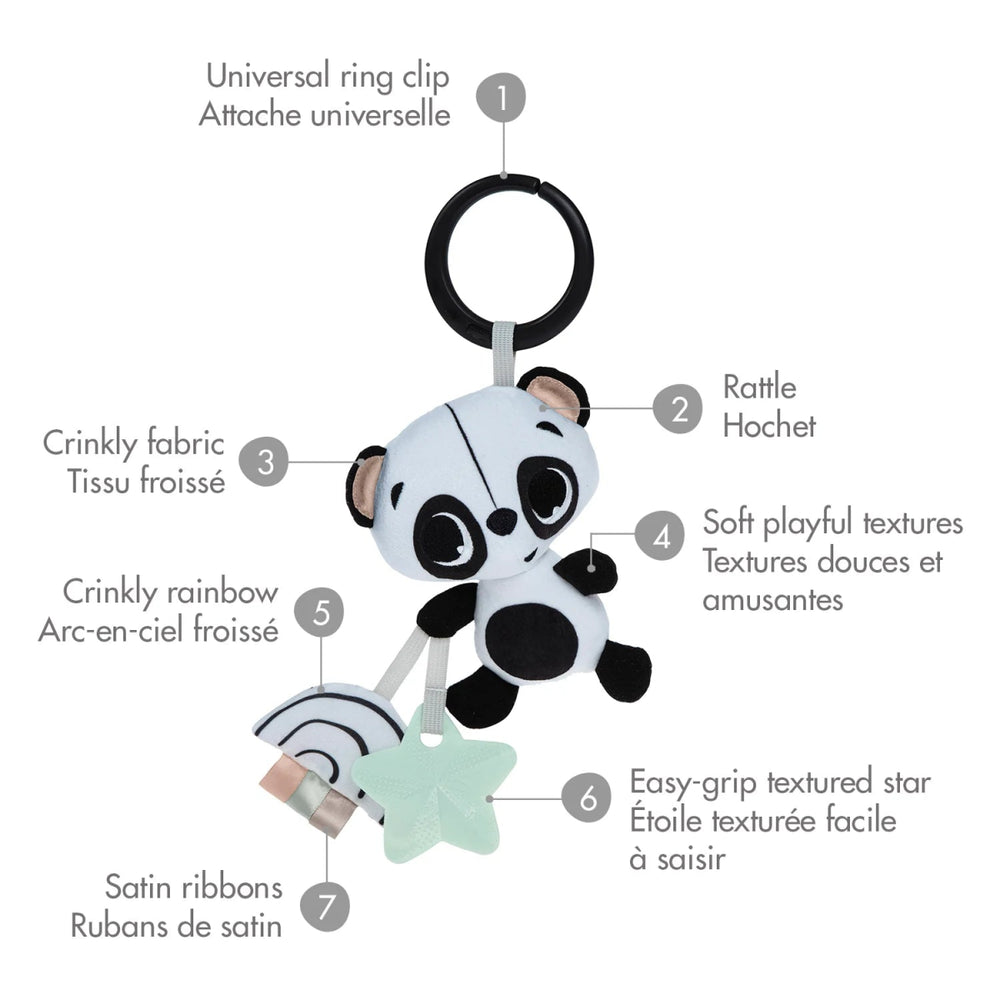 Tiny Love Tiny Love Black & White Décor Panda Take Along Rattle Toy playtime/musical