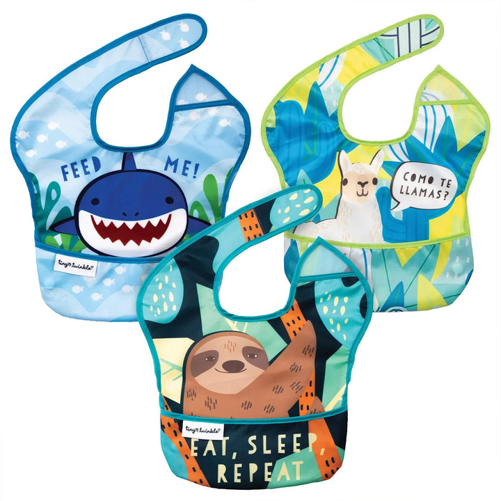 Tiny Twinkle Mess - proof Easy Bib 3PK