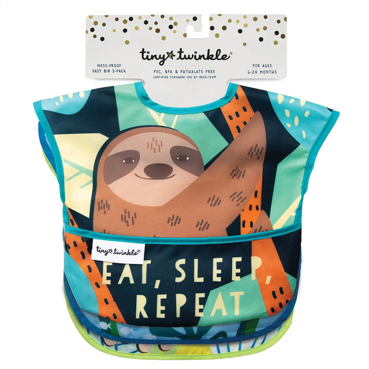 Tiny Twinkle Mess - proof Easy Bib 3PK