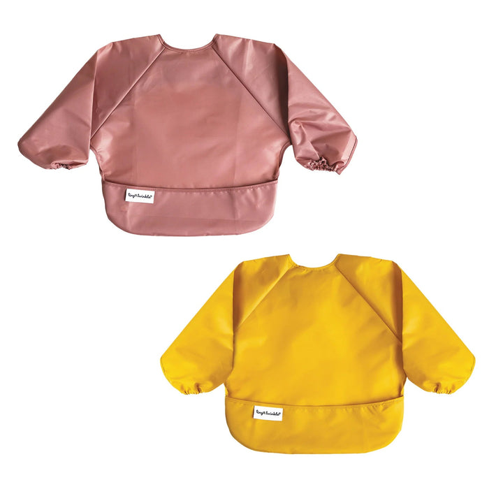 Tiny Twinkle Mess - proof Full Sleeve Bib 2 Pack - 6 - 24M