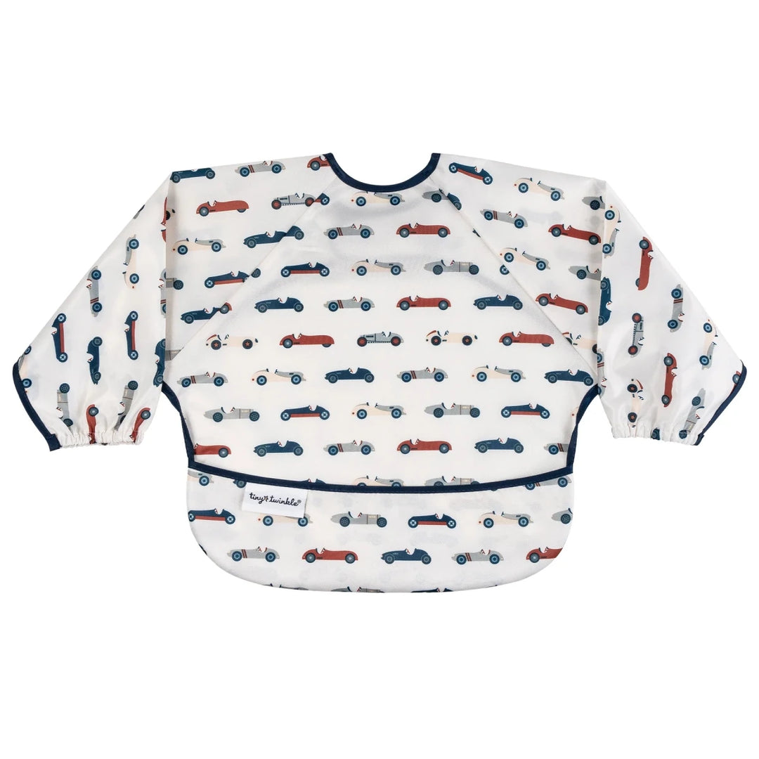 Tiny Twinkle Mess - proof Full Sleeve Bib 6 - 24M Vintage Cars - Image 8