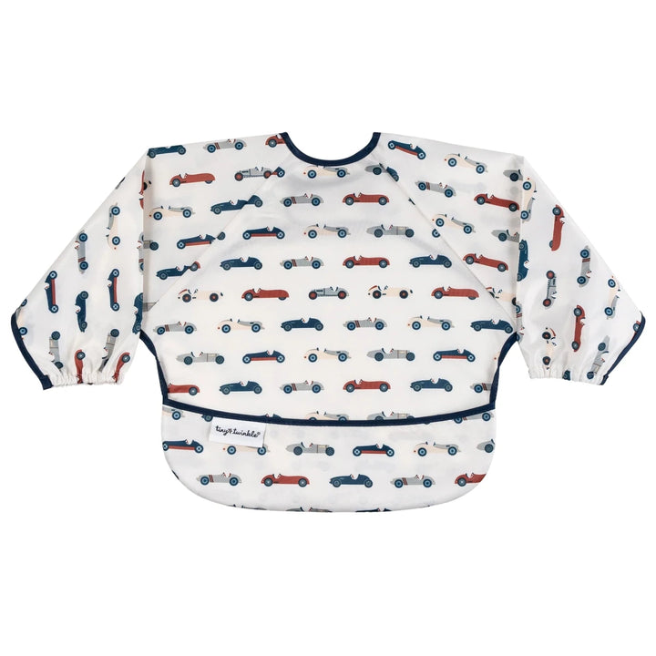 Tiny Twinkle Mess - proof Full Sleeve Bib 6 - 24M Vintage Cars - Image 8
