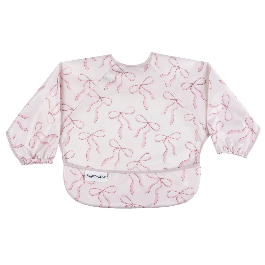 Tiny Twinkle Mess - proof Full Sleeve Bib 6 - 24M Bows - Image 14
