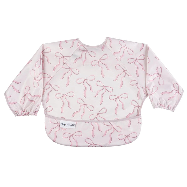 Tiny Twinkle Mess - proof Full Sleeve Bib 6 - 24M Bows - Image 14