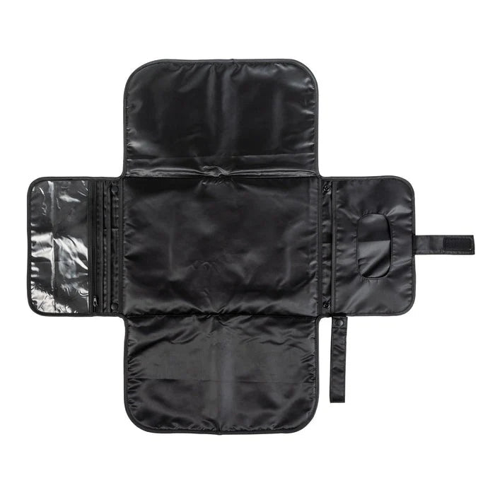 Tiny Twinkle portable diaper changing pad in black for convenient diaper changes on the go