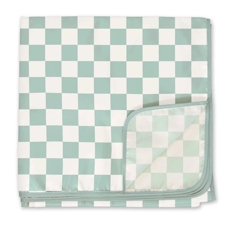 Tiny Twinkle Splat Mat Checker Sage - Image 1