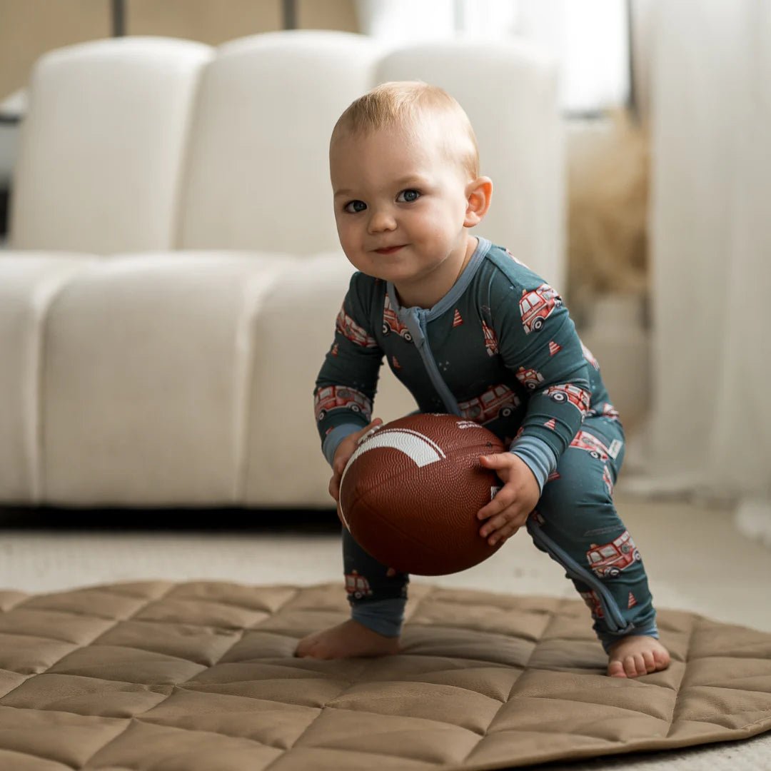 Townsend Avenue Quilted Play Mat Toffee - Image 3
