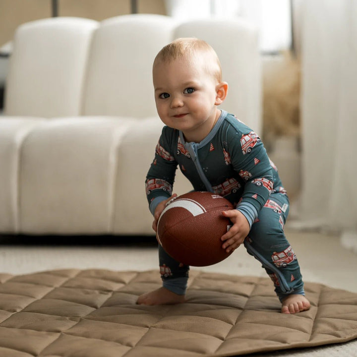 Townsend Avenue Quilted Play Mat Toffee - Image 3
