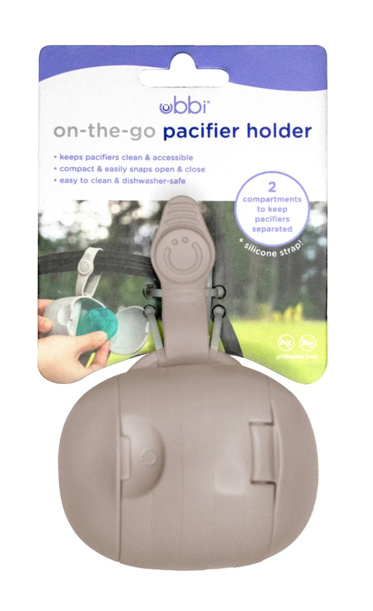 Ubbi - Pacifier Holder Pacifiers & Teethers taupe - Image 1