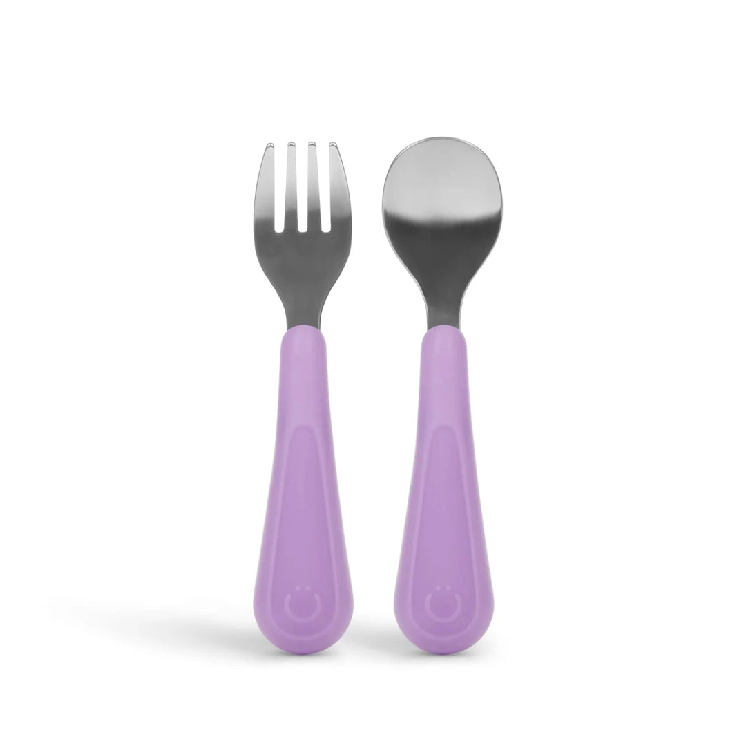 Ubbi Stainless Steel Utensil Set 2-Pack Smoothie - Image 2