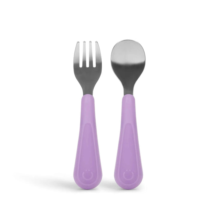 Ubbi Stainless Steel Utensil Set 2-Pack Smoothie - Image 2