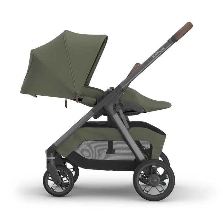 UPPAbaby Kona Mid Size Stroller Baby Strollers Evelyn Meadow Green | Carbon Frame - Image 15
