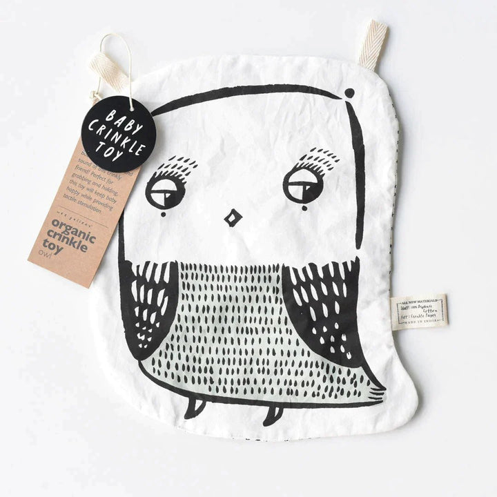Wee Gallery Owl Crinkle Toy