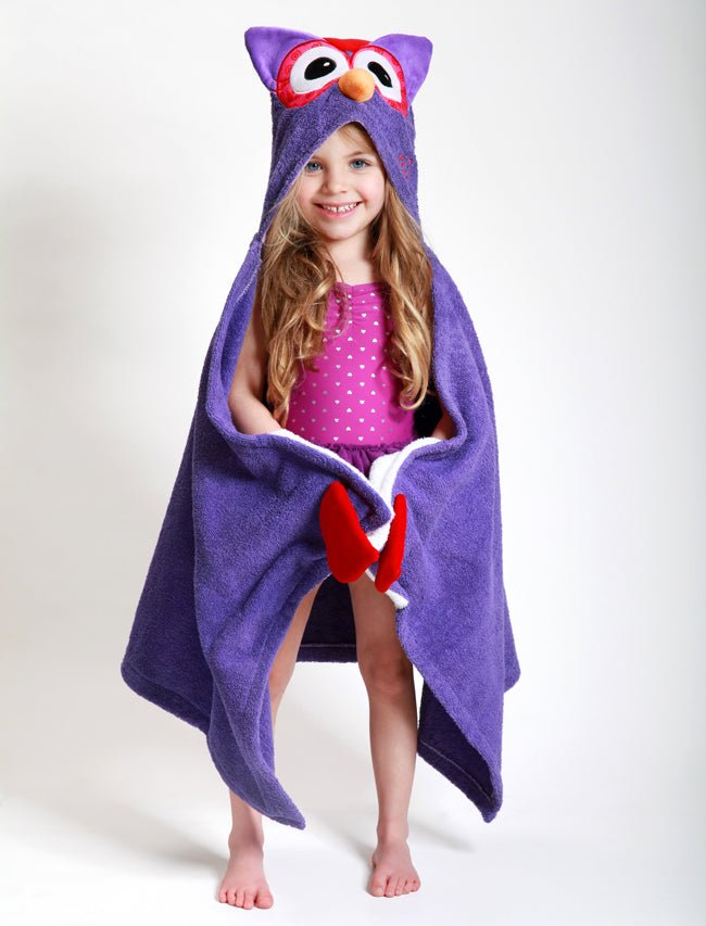 Zoocchini Kids Plush Terry Hooded Bath Towel