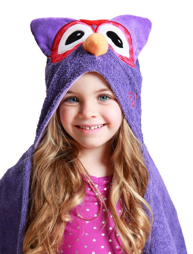 Zoocchini Kids Plush Terry Hooded Bath Towel