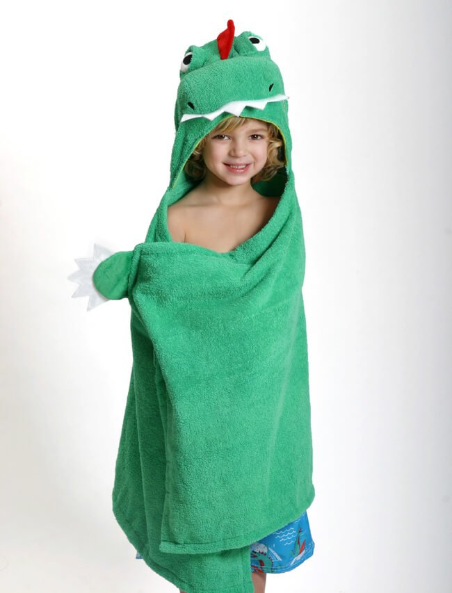 Zoocchini Kids Plush Terry Hooded Bath Towel