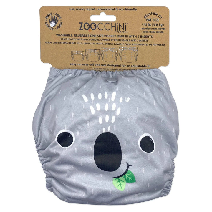 Zoocchini One Size Reusable Pocket Diaper / 2pk Insert