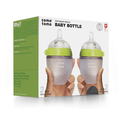 Baby Bottle  Green -5 oz/150ml 2pk