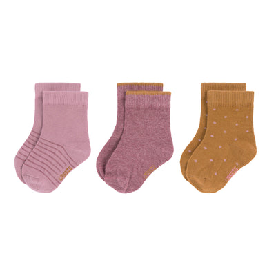 Newborn Socks (3 pcs.), Tiny Farmer Rosewood 0-4m