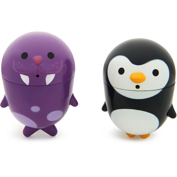 CleanSqueeze Mold-Free Bath Squirts-Penguin/Walrus, 2 pk
