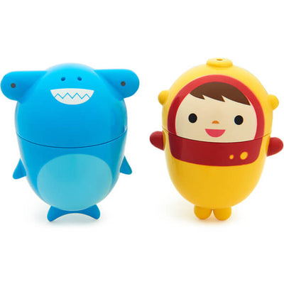 CleanSqueeze Mold-Free Bath Squirts-Scuba/Shark, 2 Pack
