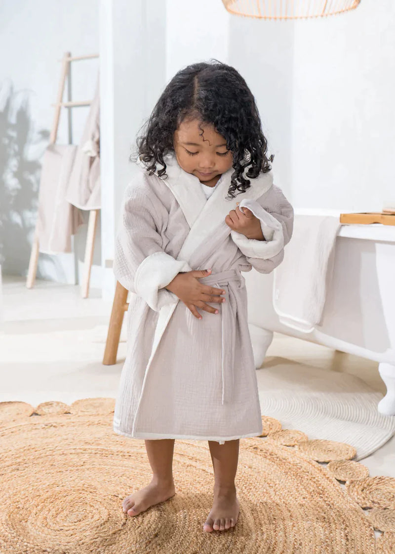 Organic Cotton Bathrobe jasmin 4Y