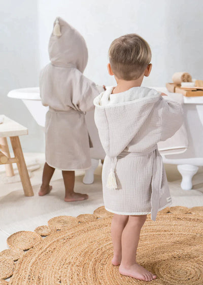 Organic Cotton Bathrobe jasmin 4Y