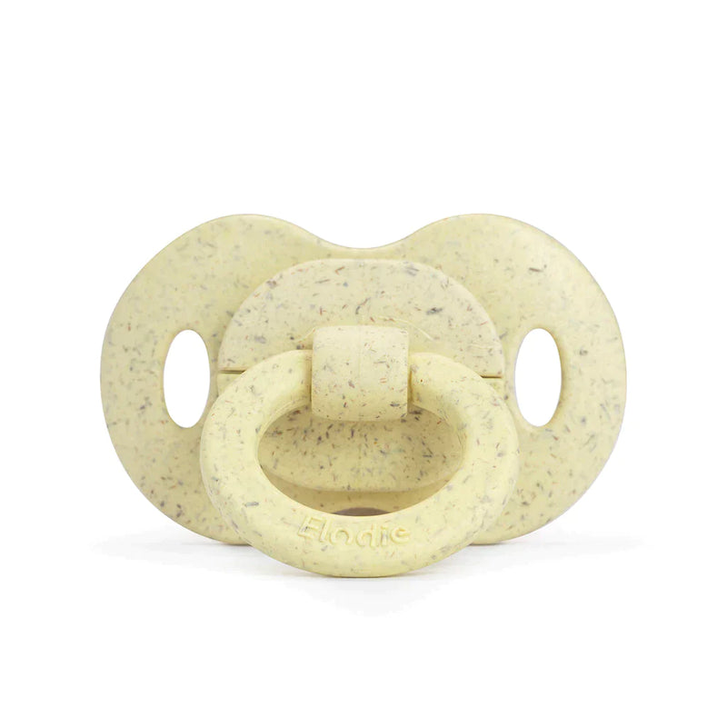 Bamboo Pacifier Natural Rubber - Sunny Day Yellow