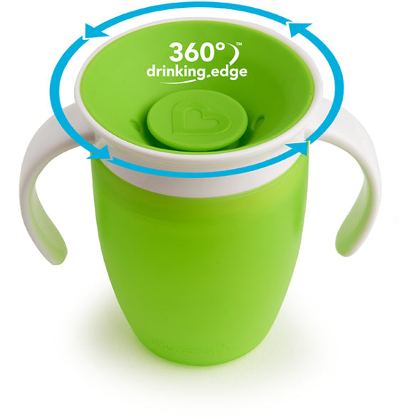 Miracle 360° Trainer Cup, 7 oz -Green