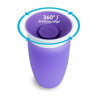 Miracle 360° Sippy Cup, 10 oz Purple