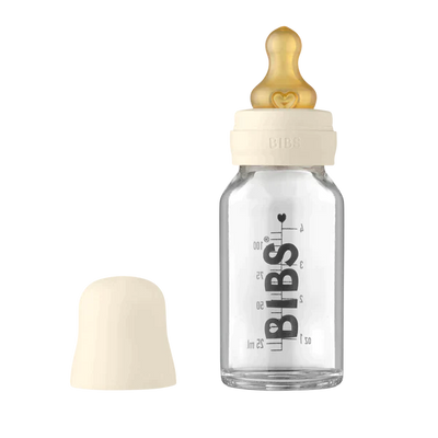 Baby Glass Bottle Complete Set Latex 100ml Ivory