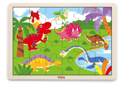 Dinosaurs wooden puzzle - 24pc